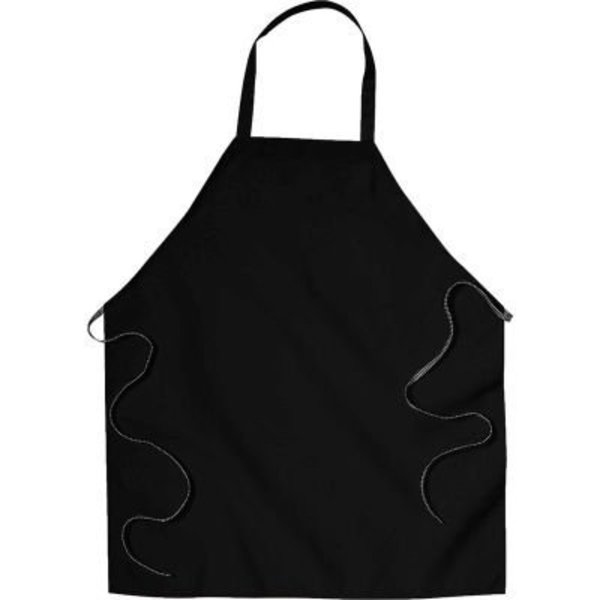 Vf Imagewear Chef Designs 2500BK2731 Standard Bib Apron, Black, 27" x 31" 2500BK2731